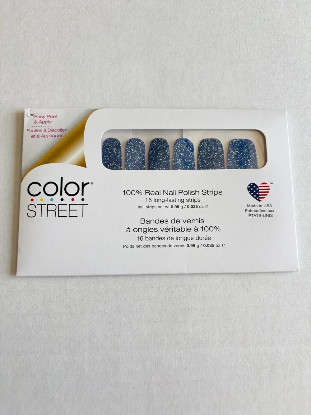 *Retired* Color Street: Renew Hope | Blue Glitter Sparkle Fall Winter Spring